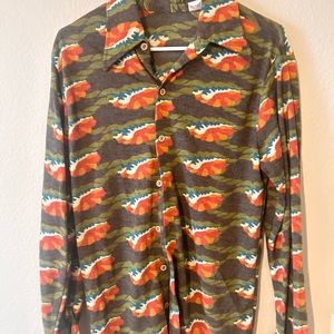 Vintage boho button up top